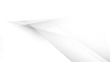 Abstract white and gray color, modern design stripes background with geometric shape and dot pattern illustration. vector