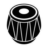 a drum icon in black and white on a white background vector