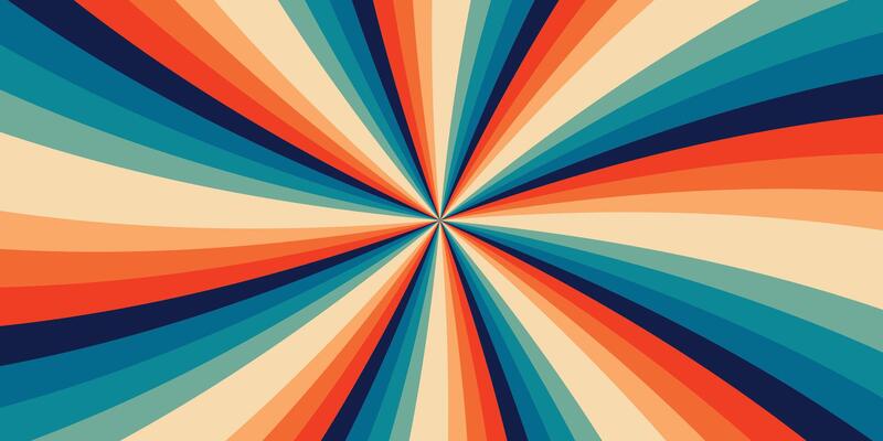 Soft Color Spiral With Cream Background