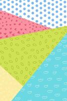 Abstract pattern with colorful squares dot triangle shape. Wallpaper wrapping paper background vector