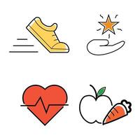 Healthcare - thin line icon set. Pixel perfect. Editable stroke vector
