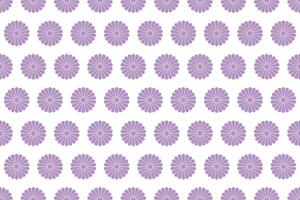 Horizontally And Vertically Repeatable Seamless Japanese Auspicious Vintage Chrysanthemum Pattern. vector