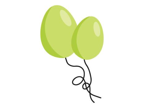 Egg Balloon Easter vector