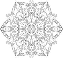 Abstract Mandala Pattern for Tattoo and Decorative Use vector