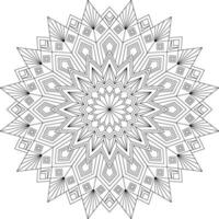 Symmetrical ethnic mandala, ideal for print, web, and digital art applications vector