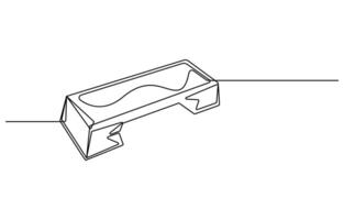 stepper bench one line draw vector