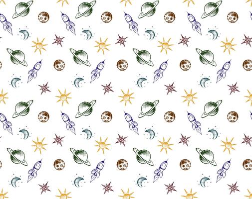 Seamless background with space.
