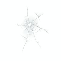 Illustration depicting a cracked surface with radiating lines from center. The cracks create an intricate pattern, symbolizing fragility and impact. vector
