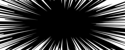 Abstract illustration featuring an explosion of black lines radiating from center on white background creating dynamic visual impact suitable for design projects. vector