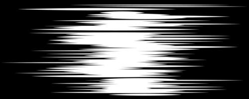 Abstract black and white horizontal brush stroke pattern creating an illusion of movement and speed with dynamic contrast and sleek lines. vector