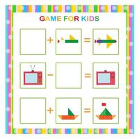 Educational game for kids. Find and draw the missing parts. Draw. vector