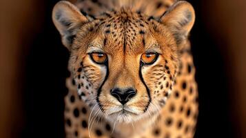 Close-Up Image of a Cheetah in Natural Habitat photo