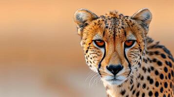 Close-Up of a Majestic Cheetah in the Wild photo