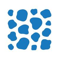 Abstract Blue Shapes Blob Pattern vector