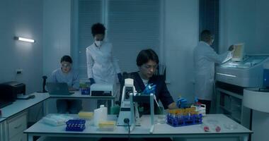 A group of people in a laboratory video