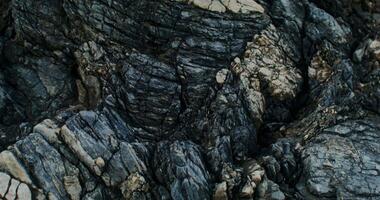 A close up of rocks and rocks in the ocean video