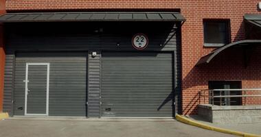 A building with a sign on it video