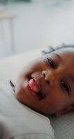 A child with a tongue sticking out video