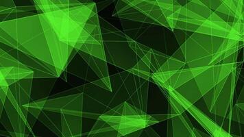 Plexus With Connected Lines Background Green video