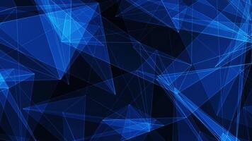 Plexus With Connected Lines Background Blue video