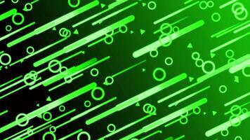 Green Gradient Background With Circles And Lines video