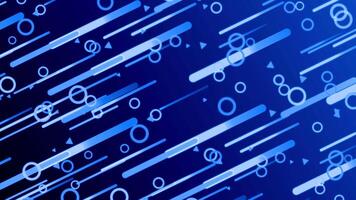 Blue Gradient Background With Circles And Lines video
