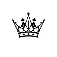 Simple, elegant monochrome illustration of a royal crown, with a decorative , centered on a clean white background, conveying regality. vector