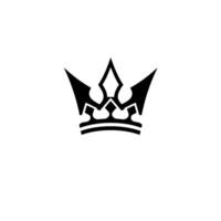 Geometric Black Crown on White Background A Minimalist , Symbolizing Power and Authority. vector