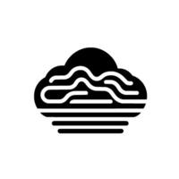 Abstract Black and White Brain , Symbolic of Thought and Creativity, Representing Mental Processes on White Background. vector