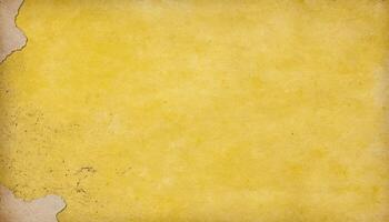 Aged Yellow Paper Texture with Vintage Grunge Canvas Style for Creative Background photo