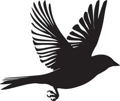 Sparrow Jumping Small leaps or hops from one place to another body low to the ground. full length silhouette black illustration vector
