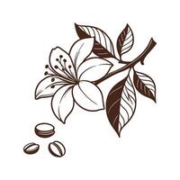 Vibrant Chocolate Flower Plant Design vector