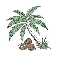 Distinctive Coconut Palm Artwork for Home vector