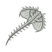 Vibrant Fishbone Cactus Display vector