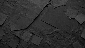 Abstract Dark Gray Stone Texture Background with Geometric Square Elements photo