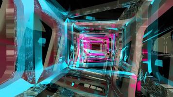 Abstract Tunnel Digital Rendering video