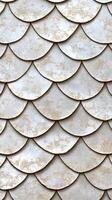 Decorative white scale pattern adds texture to interior design photo