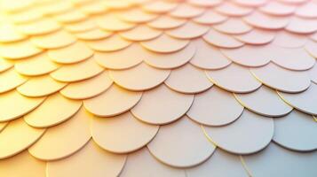 Textured surface with overlapping circular shapes and warm colors photo