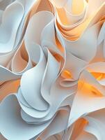 Abstract curves and soft colors create a dynamic composition photo