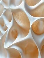 Abstract texture with fluid shapes and gradients in light tones photo