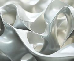 Soft white curves create a flowing texture photo