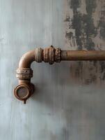 Pipe leak causes concern in industrial location photo