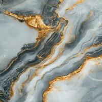 Elegant marble design with gold accents and swirling patterns photo