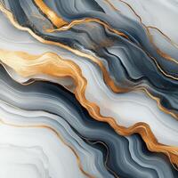 Abstract design with flowing lines and gold accents photo