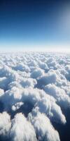 A view of the sky from an airplane photo