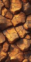 Natural rock formation showing rich textures and colors photo