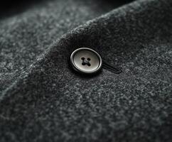 A close up of a button on a jacket photo