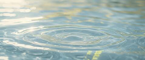 Water ripples on the surface of a pool photo