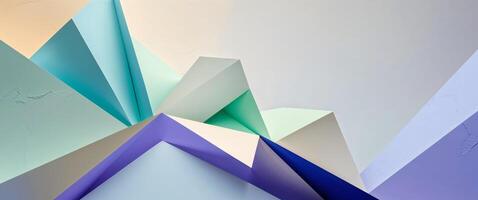 A colorful abstract background with geometric shapes photo
