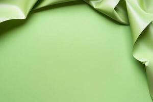 Green fabric frame, textured background, design element, product display photo